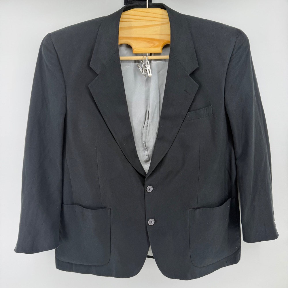 Vintage Christian Dior Monsieur Black Blazer Sport Coat Gayfers Emmitt Smith USA